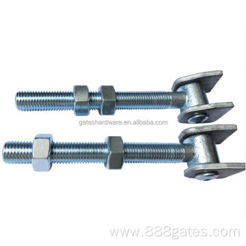 Galvanized gate welding Hinge with long bolt nut&U-bush